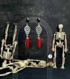 Halloween Studs Rosarita & Black Onyx sno 24-Earrings-Krush Kandy, Women's Online Fashion Boutique Located in Phoenix, Arizona (Scottsdale Area)