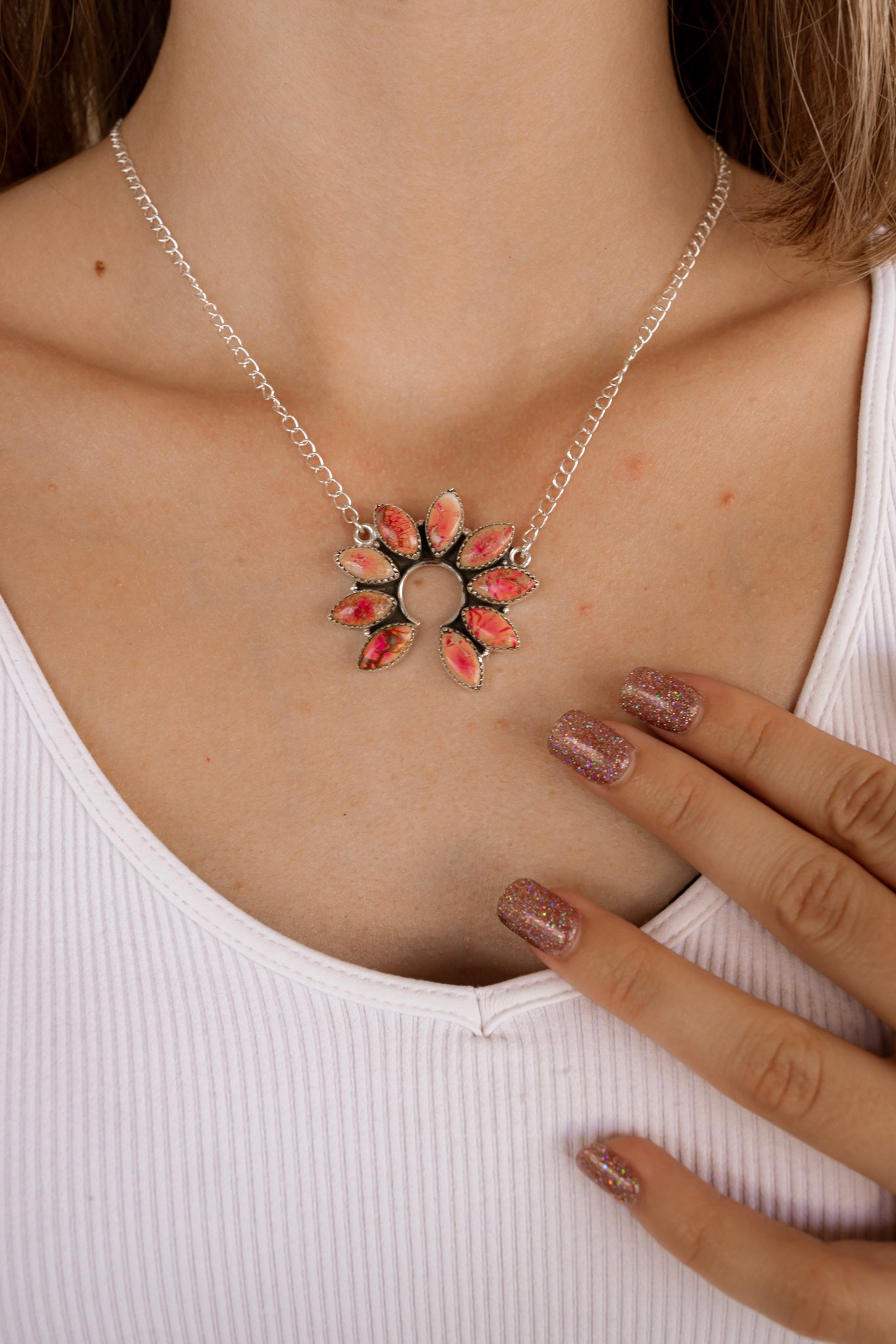 Jasper Cluster Necklaces-Necklaces-Krush Kandy, Women's Online Fashion Boutique Located in Phoenix, Arizona (Scottsdale Area)