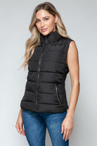 Snobbish Zip Up Turtleneck Vest with Pockets-Krush Kandy, Women's Online Fashion Boutique Located in Phoenix, Arizona (Scottsdale Area)