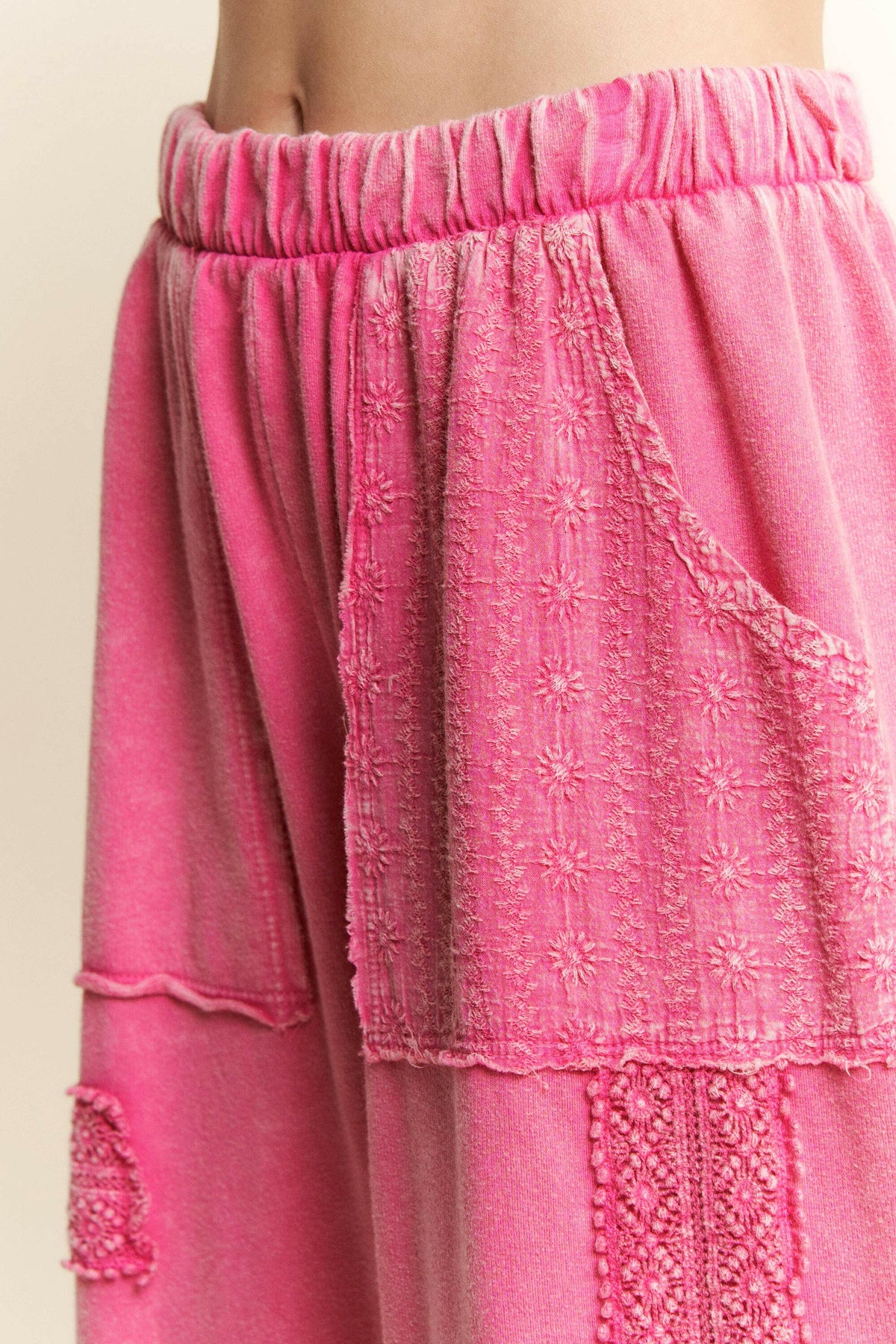 MineralWash Eyelet detailed Boho Joggers-Krush Kandy, Women's Online Fashion Boutique Located in Phoenix, Arizona (Scottsdale Area)