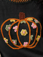 SO ME Pumpkin Floral Embroidered Thanksgiving Sweater-Sweater-Krush Kandy, Women's Online Fashion Boutique Located in Phoenix, Arizona (Scottsdale Area)