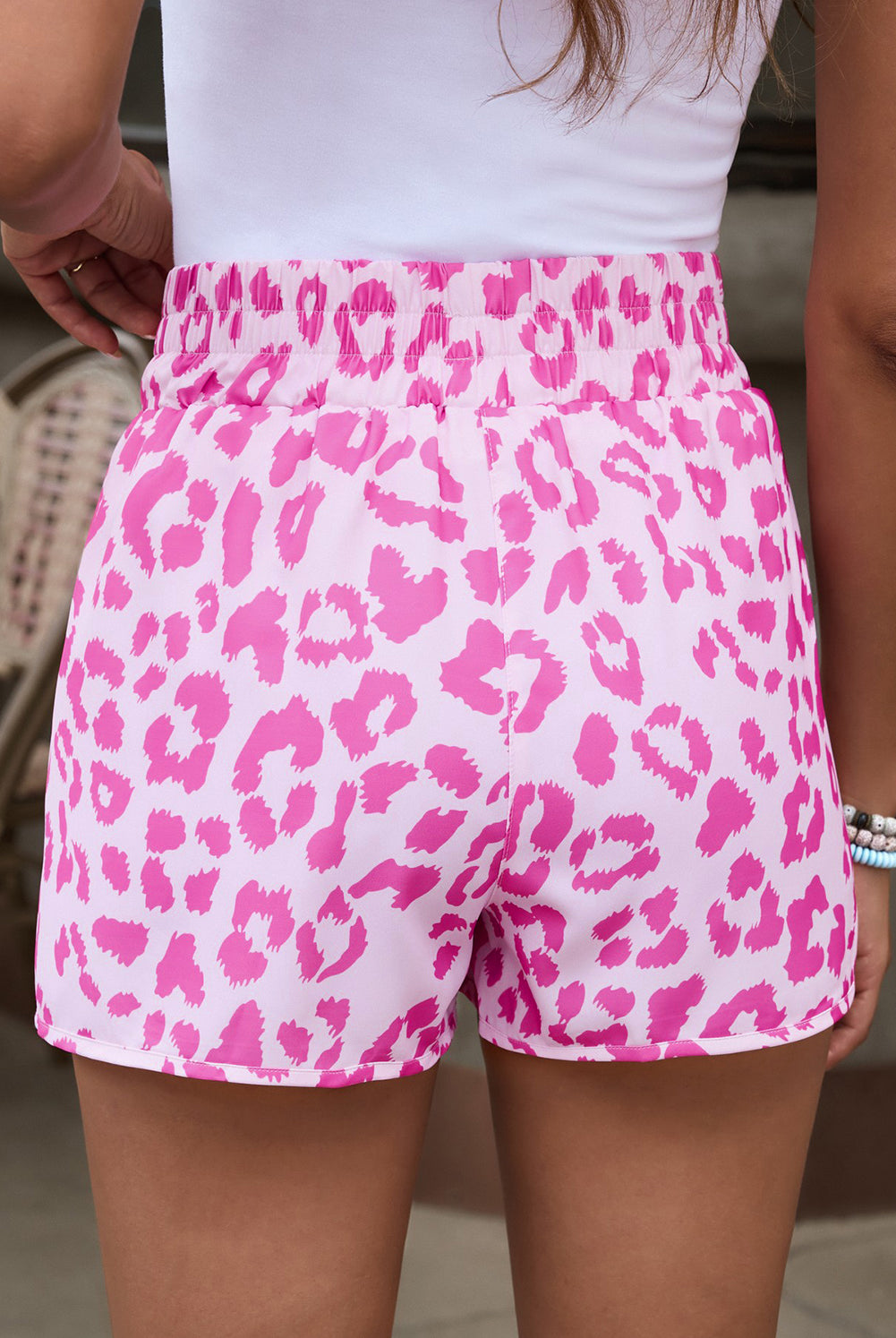 Leopard Elastic Waist Shorts-Krush Kandy, Women's Online Fashion Boutique Located in Phoenix, Arizona (Scottsdale Area)