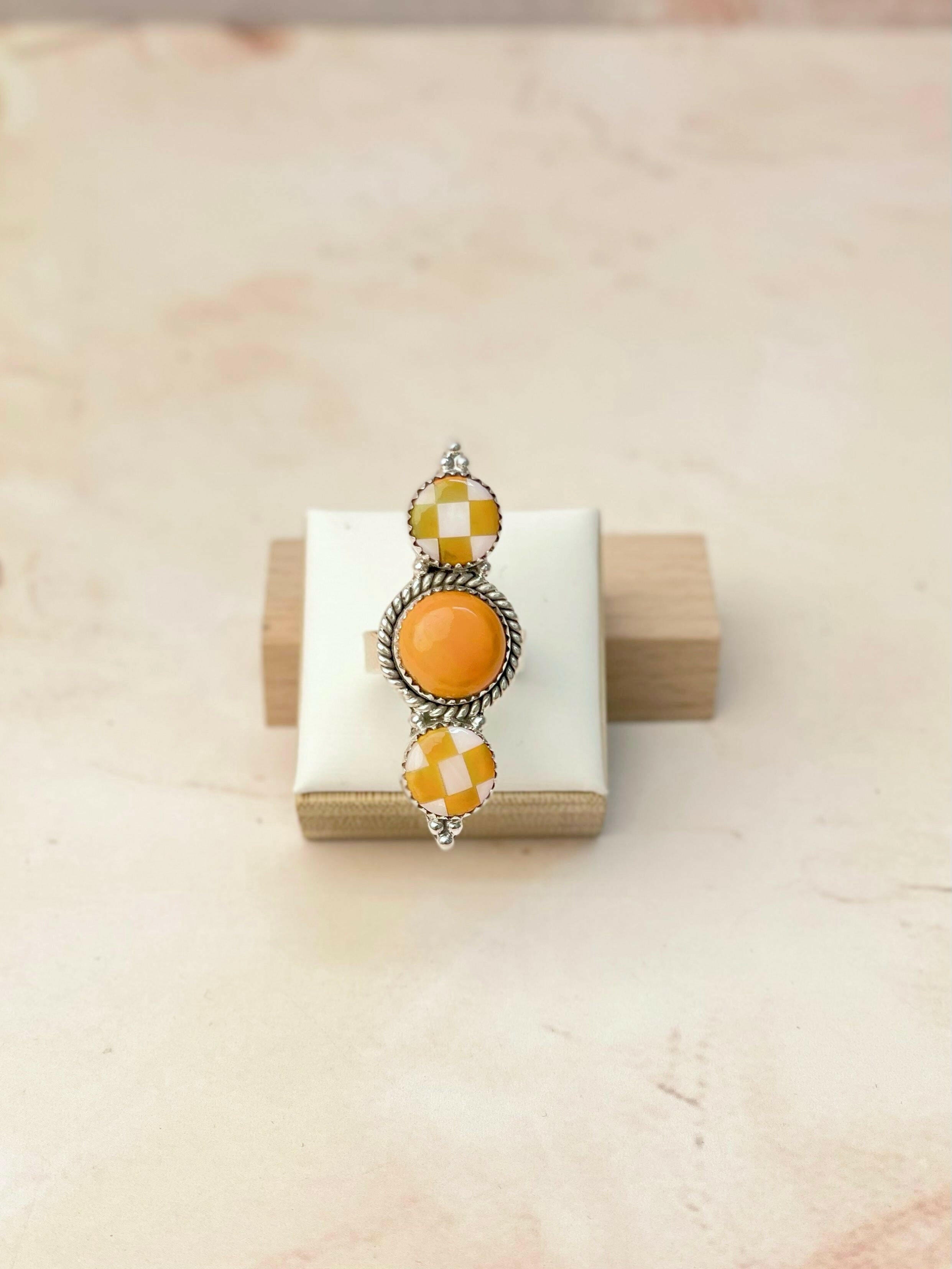 Rosarita Orange Kandy Ring-Rings-Krush Kandy, Women's Online Fashion Boutique Located in Phoenix, Arizona (Scottsdale Area)