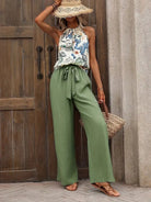 Printed Tank Top and Wide Leg Pants Set-Tops-Krush Kandy, Women's Online Fashion Boutique Located in Phoenix, Arizona (Scottsdale Area)