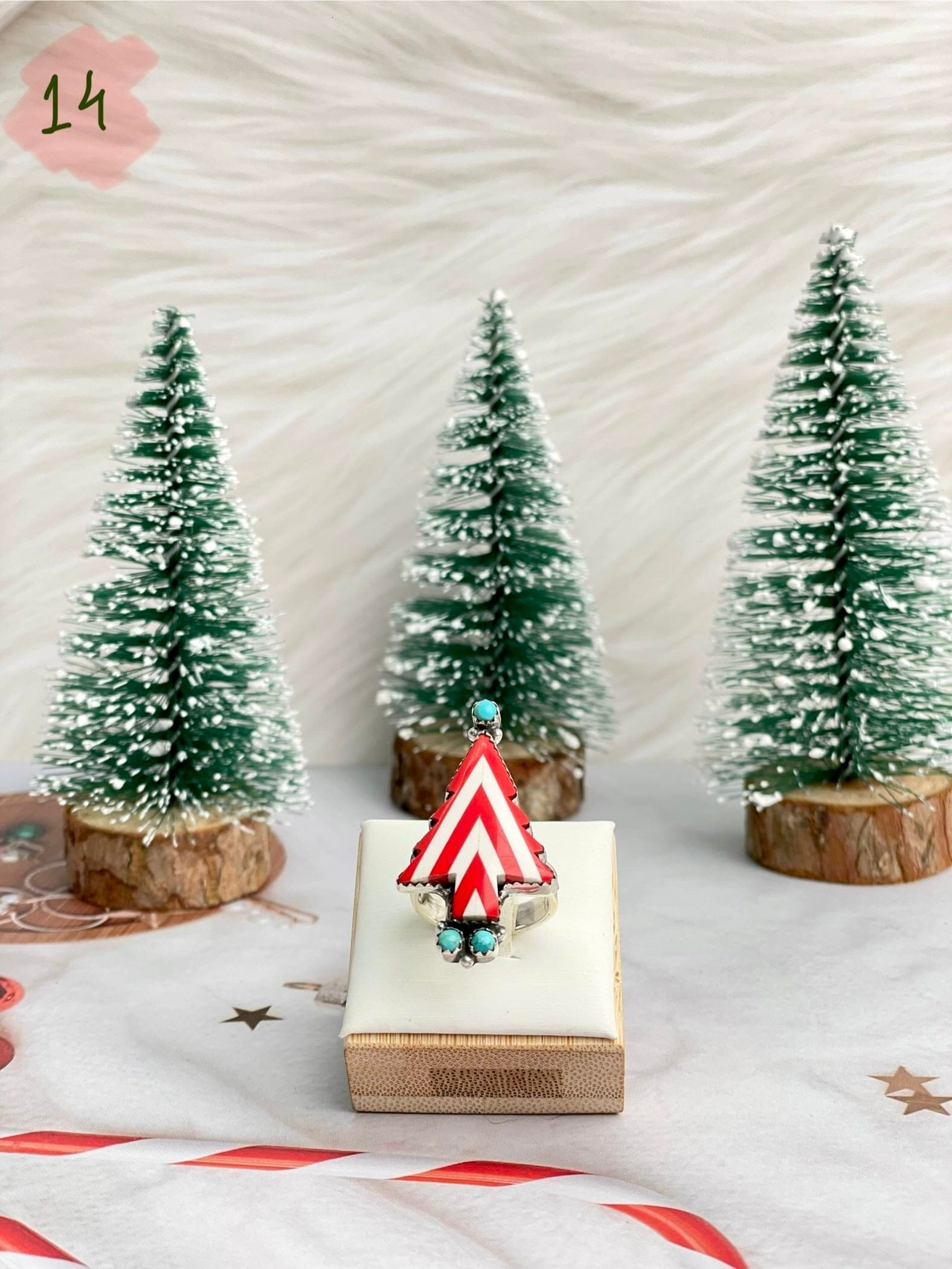 Holly Jolly Red & White Christmas Rings-Rings-Krush Kandy, Women's Online Fashion Boutique Located in Phoenix, Arizona (Scottsdale Area)