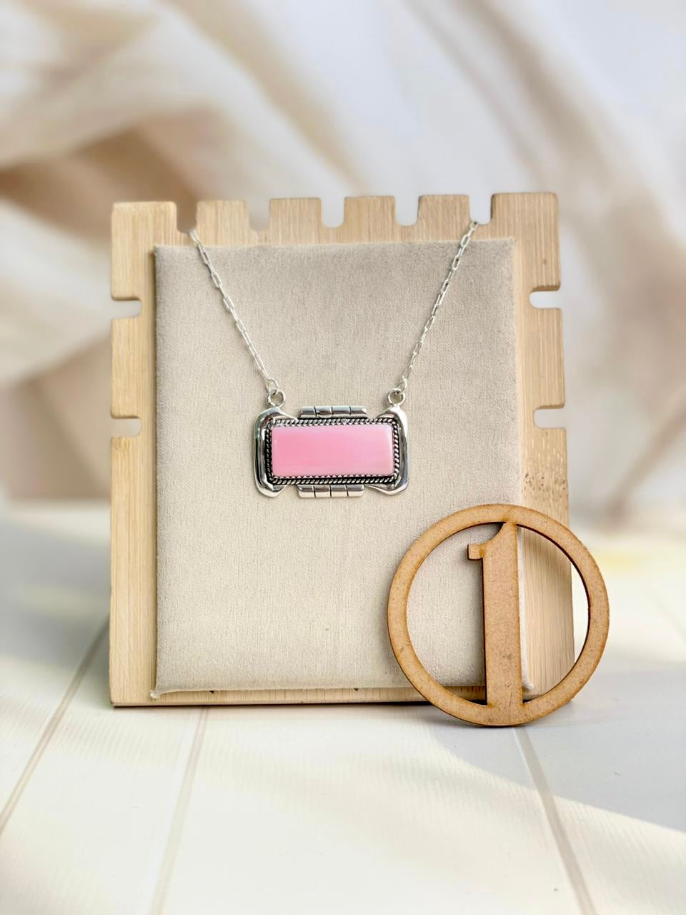 Pink Conch Bar Slabs Necklace-Necklaces-Krush Kandy, Women's Online Fashion Boutique Located in Phoenix, Arizona (Scottsdale Area)