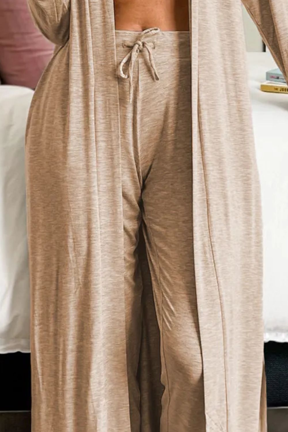 Open Front Long Sleeve Cardigan and Pants Lounge Set-Pants-Krush Kandy, Women's Online Fashion Boutique Located in Phoenix, Arizona (Scottsdale Area)