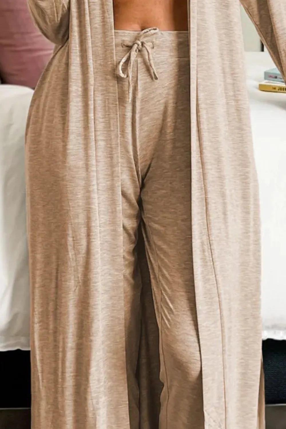 Open Front Long Sleeve Cardigan and Pants Lounge Set-Krush Kandy, Women's Online Fashion Boutique Located in Phoenix, Arizona (Scottsdale Area)