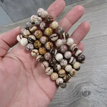 8mm Peanut Jasper Beaded Stretch Bracelet-Beaded Bracelets-Krush Kandy, Women's Online Fashion Boutique Located in Phoenix, Arizona (Scottsdale Area)