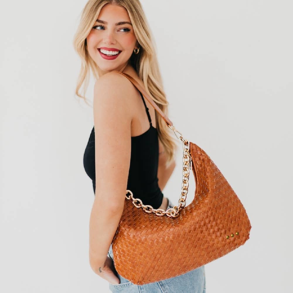 Sienna Slouchy Woven Shoulder Bag-Accessories-Krush Kandy, Women's Online Fashion Boutique Located in Phoenix, Arizona (Scottsdale Area)
