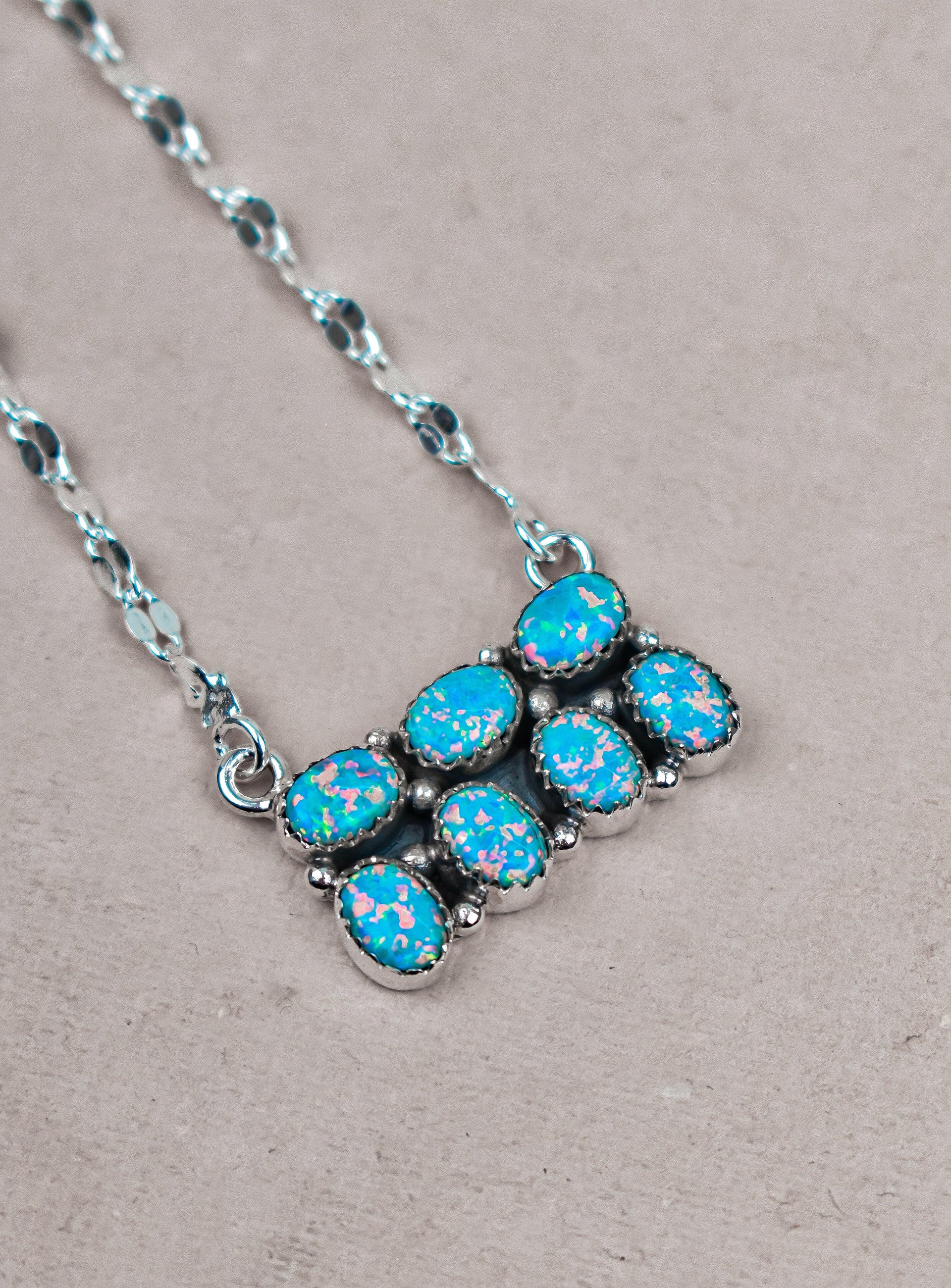 Starry Horizon Gemstone Bar Necklace-Bar Necklaces-Krush Kandy, Women's Online Fashion Boutique Located in Phoenix, Arizona (Scottsdale Area)