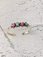 Cotton Candy Star Bar Cuff-Bracelets-Krush Kandy, Women's Online Fashion Boutique Located in Phoenix, Arizona (Scottsdale Area)