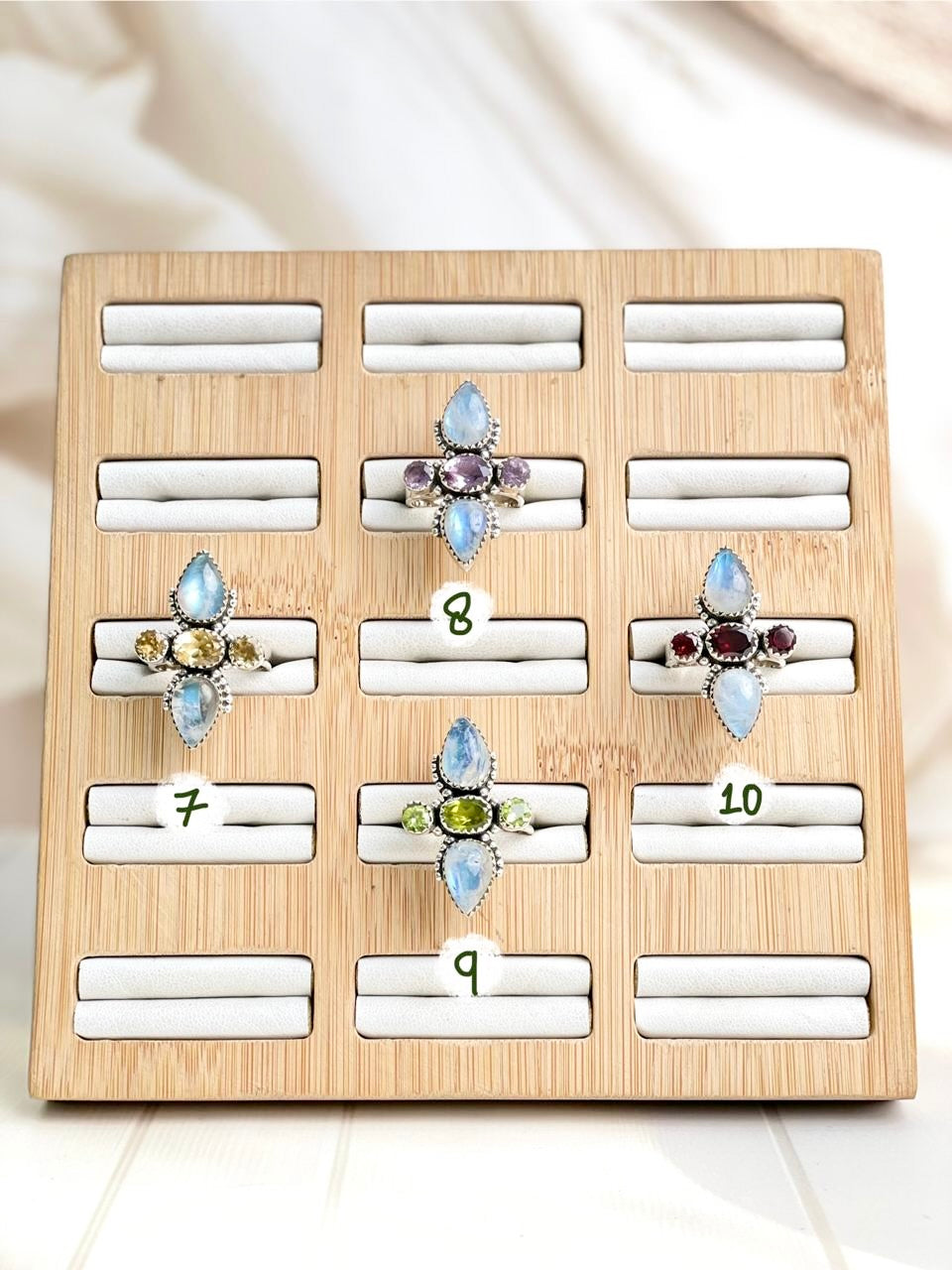 Celestial Spring Moonstone One of a Kind Rings-Rings-Krush Kandy, Women's Online Fashion Boutique Located in Phoenix, Arizona (Scottsdale Area)