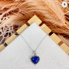 Little Heart Stone Necklace-Necklaces-Krush Kandy, Women's Online Fashion Boutique Located in Phoenix, Arizona (Scottsdale Area)