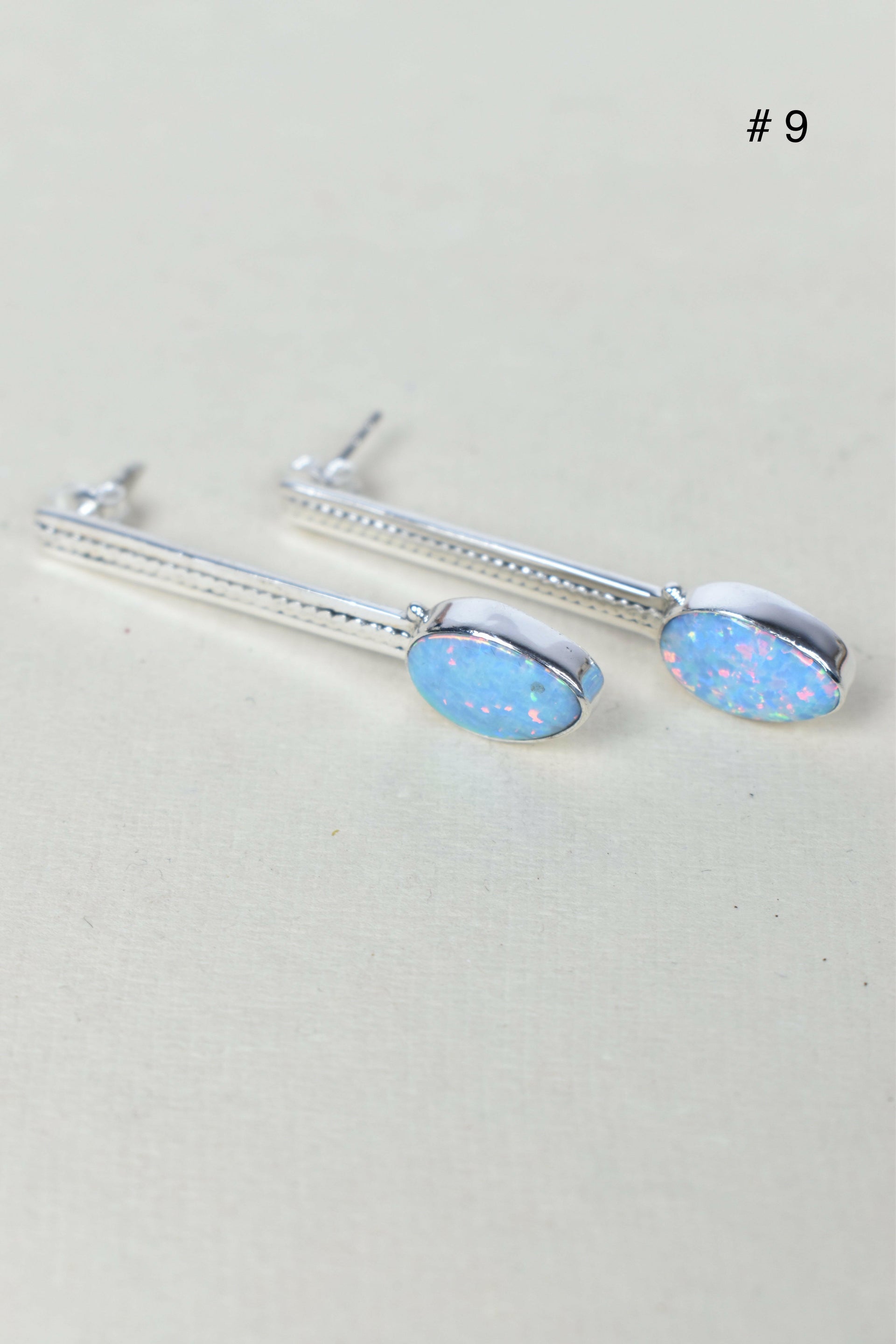 Silver Solitaire Bar Earrings-Drop Earrings-Krush Kandy, Women's Online Fashion Boutique Located in Phoenix, Arizona (Scottsdale Area)