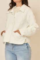Quilted Collar Jacket-Coats-Krush Kandy, Women's Online Fashion Boutique Located in Phoenix, Arizona (Scottsdale Area)