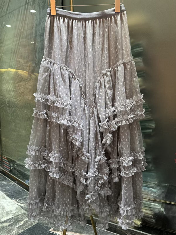 Lace Layers & Chic Dreams Ruffle Tulle Maxi Skirt-Skirts-Krush Kandy, Women's Online Fashion Boutique Located in Phoenix, Arizona (Scottsdale Area)