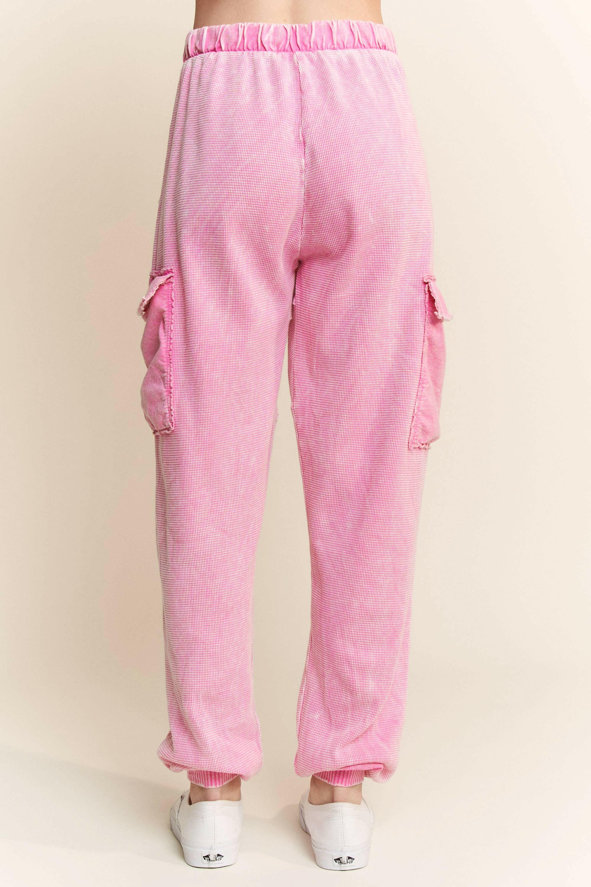 J.HER Mineral Wash Cargo pocket detail Joggers-Krush Kandy, Women's Online Fashion Boutique Located in Phoenix, Arizona (Scottsdale Area)