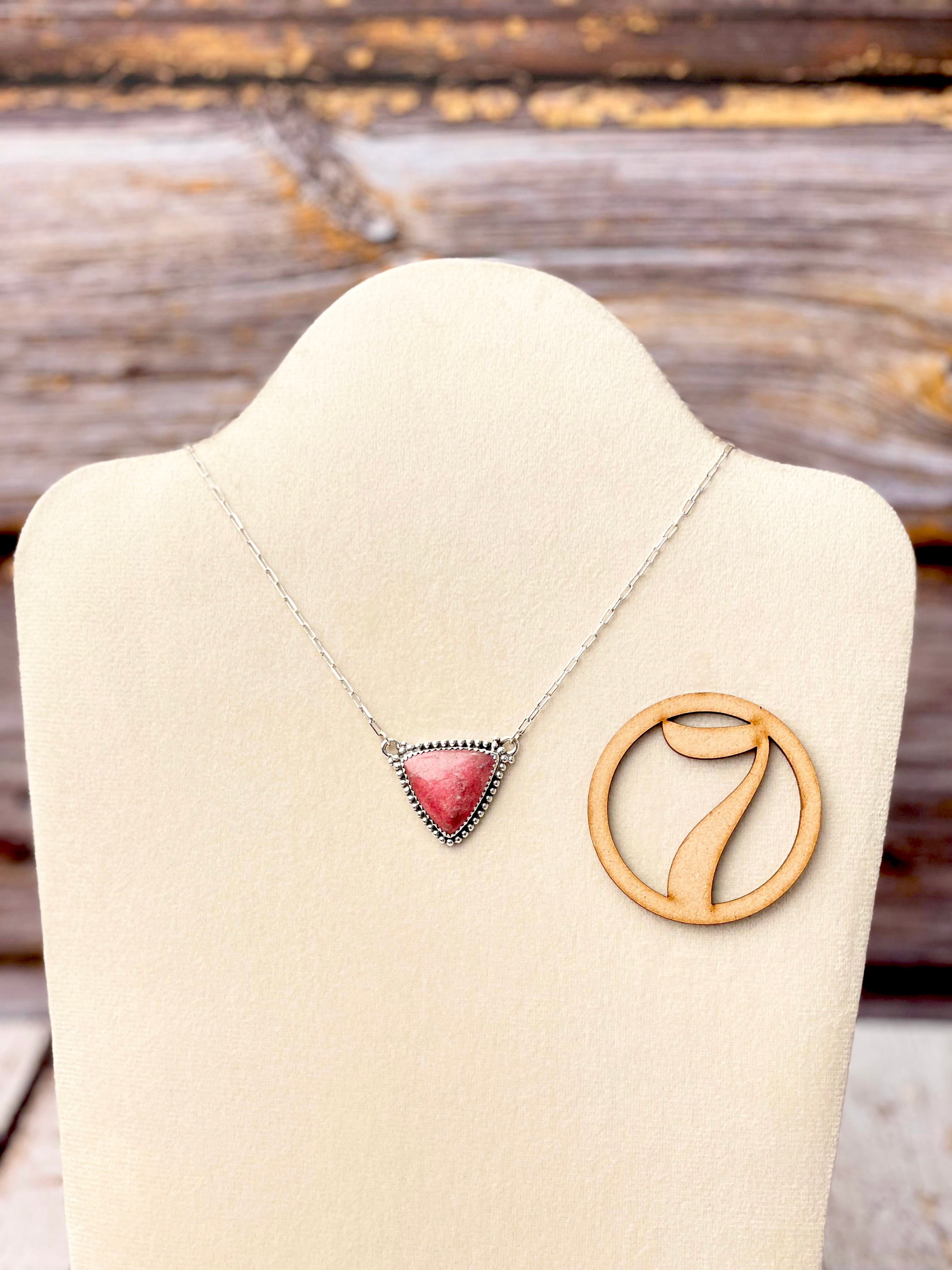 Thulite Slab Necklaces-Necklaces-Krush Kandy, Women's Online Fashion Boutique Located in Phoenix, Arizona (Scottsdale Area)