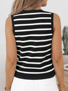 Striped V-Neck Knit Vest-Krush Kandy, Women's Online Fashion Boutique Located in Phoenix, Arizona (Scottsdale Area)