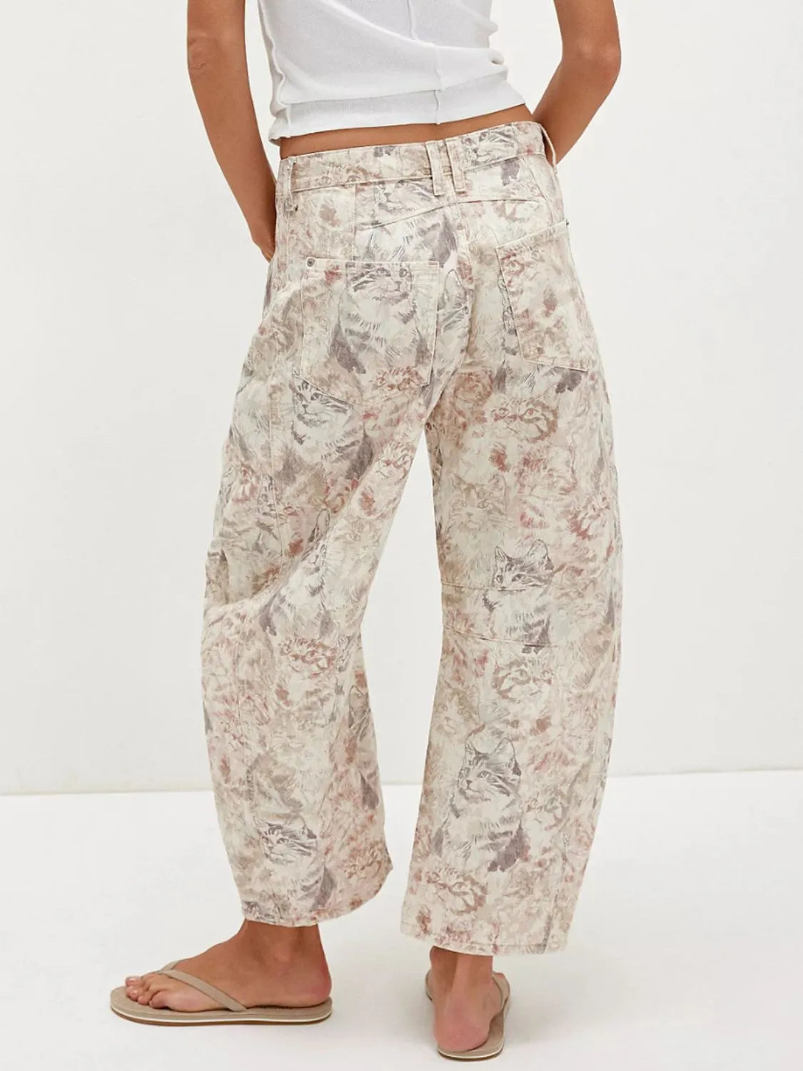 Printed Wide Leg Jeans-Denim-Krush Kandy, Women's Online Fashion Boutique Located in Phoenix, Arizona (Scottsdale Area)