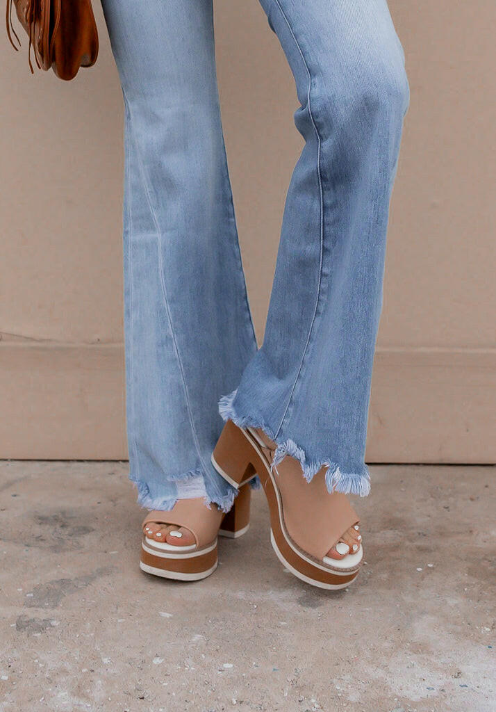 Jemma Color Block Platform Sandal-Sandals-Krush Kandy, Women's Online Fashion Boutique Located in Phoenix, Arizona (Scottsdale Area)