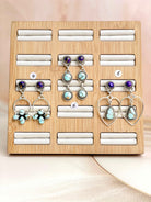 Purple Dahlia Cluster Earrings-Earrings-Krush Kandy, Women's Online Fashion Boutique Located in Phoenix, Arizona (Scottsdale Area)