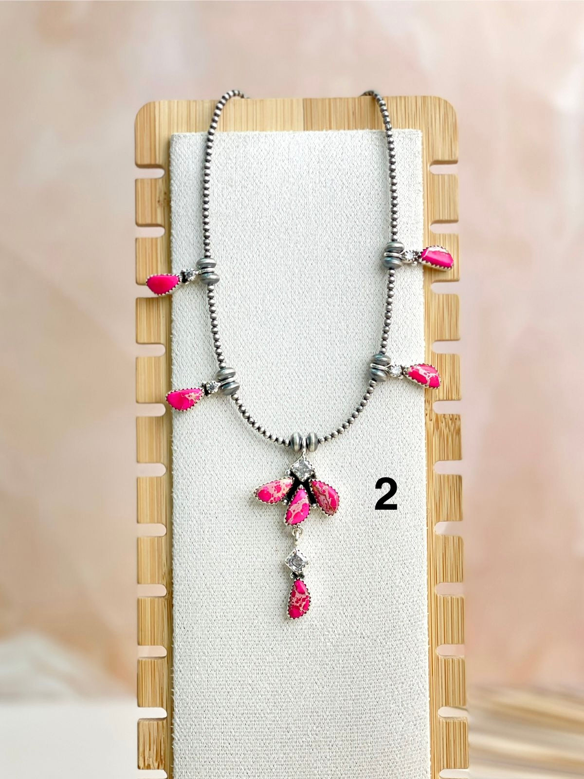 Desert Pearls Jasper Necklace sno 11-Necklaces-Krush Kandy, Women's Online Fashion Boutique Located in Phoenix, Arizona (Scottsdale Area)