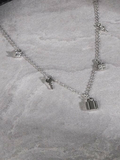 Locked In Crystal Minimalist Necklace-Necklaces-Krush Kandy, Women's Online Fashion Boutique Located in Phoenix, Arizona (Scottsdale Area)