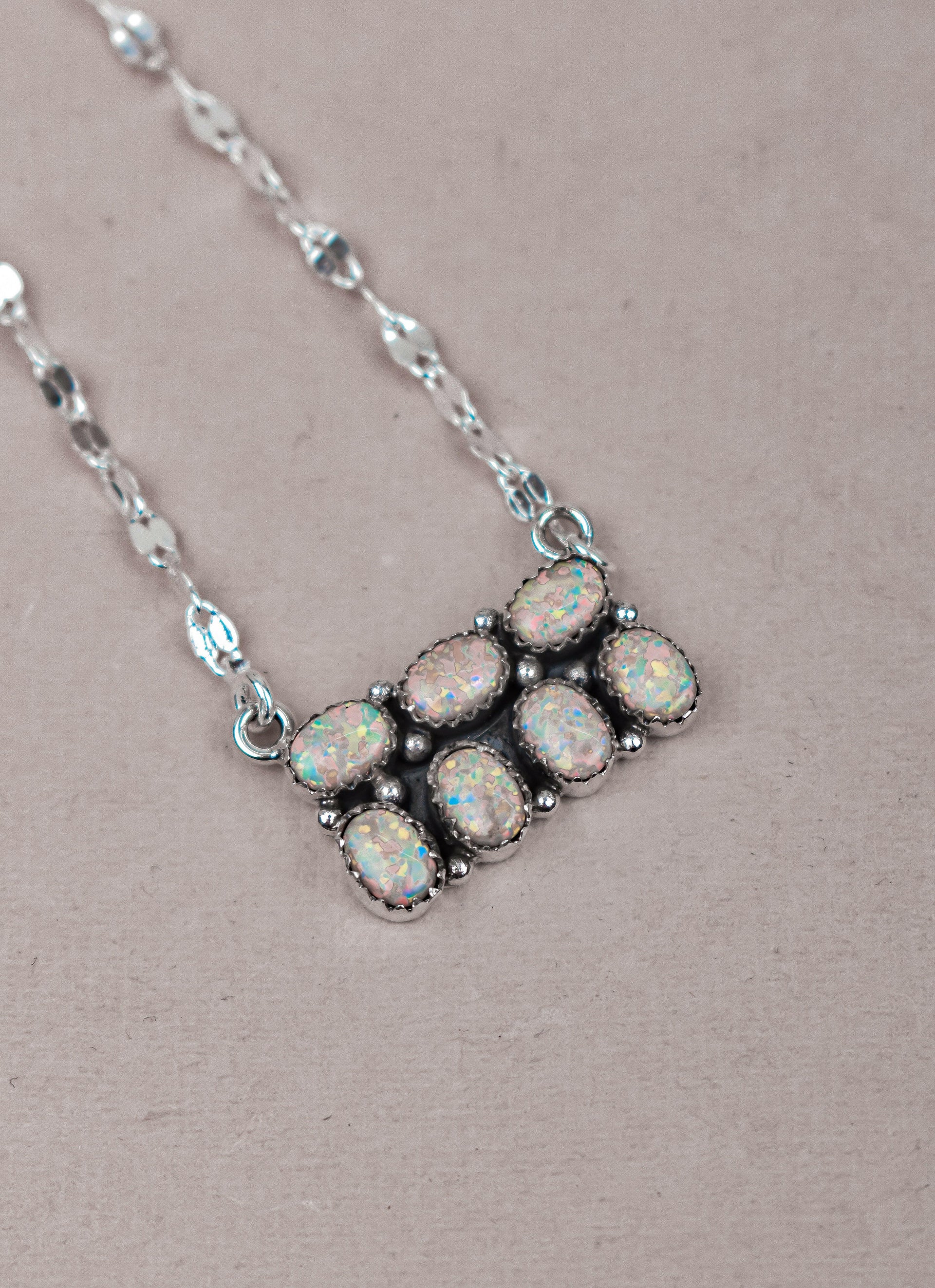 Starry Horizon Gemstone Bar Necklace-Bar Necklaces-Krush Kandy, Women's Online Fashion Boutique Located in Phoenix, Arizona (Scottsdale Area)