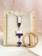 Pink Conch & Berry Dahlia Statement Necklace-Necklaces-Krush Kandy, Women's Online Fashion Boutique Located in Phoenix, Arizona (Scottsdale Area)