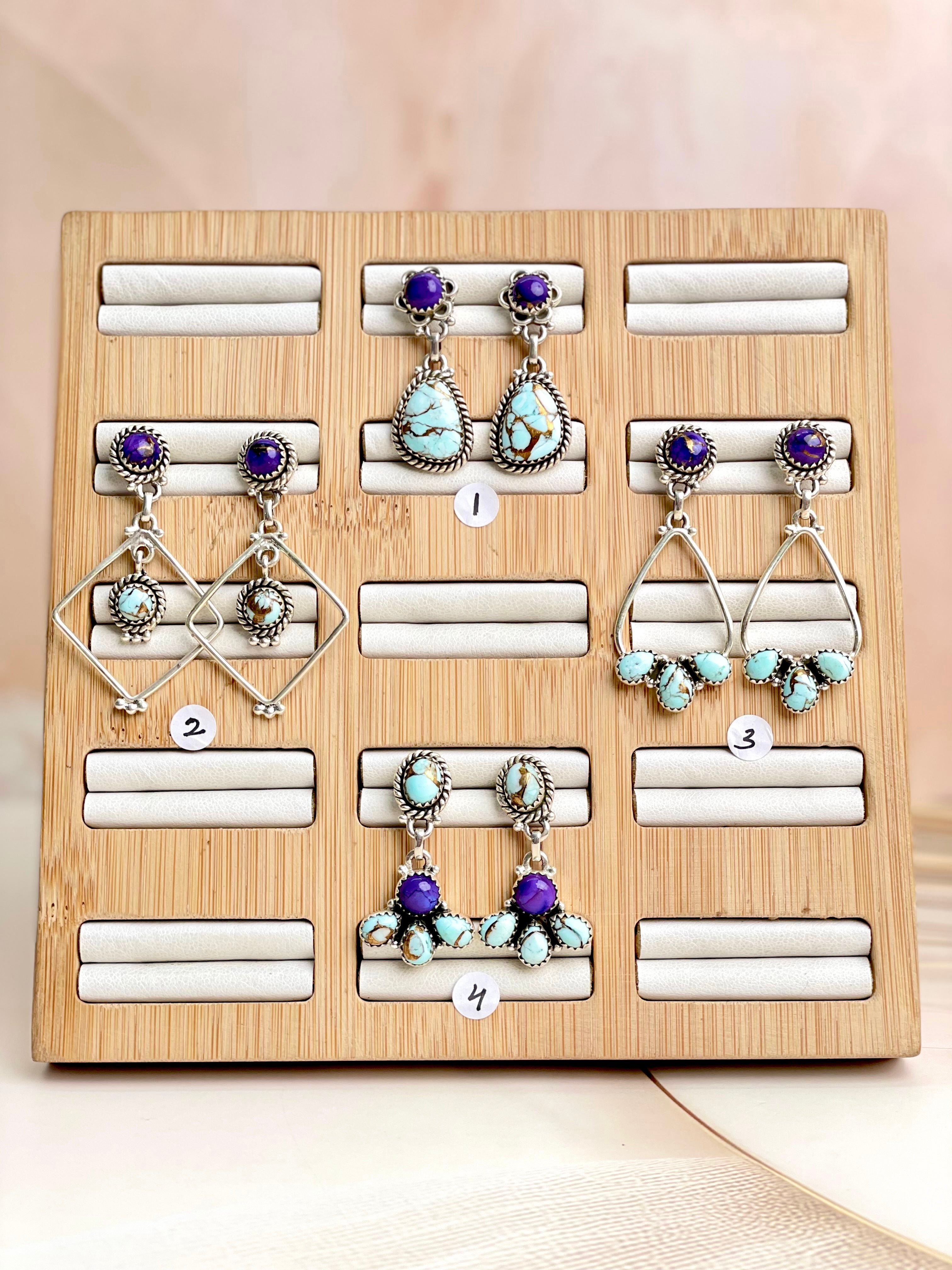 Perfect Touch Berry Dahlia Earrings-Earrings-Krush Kandy, Women's Online Fashion Boutique Located in Phoenix, Arizona (Scottsdale Area)