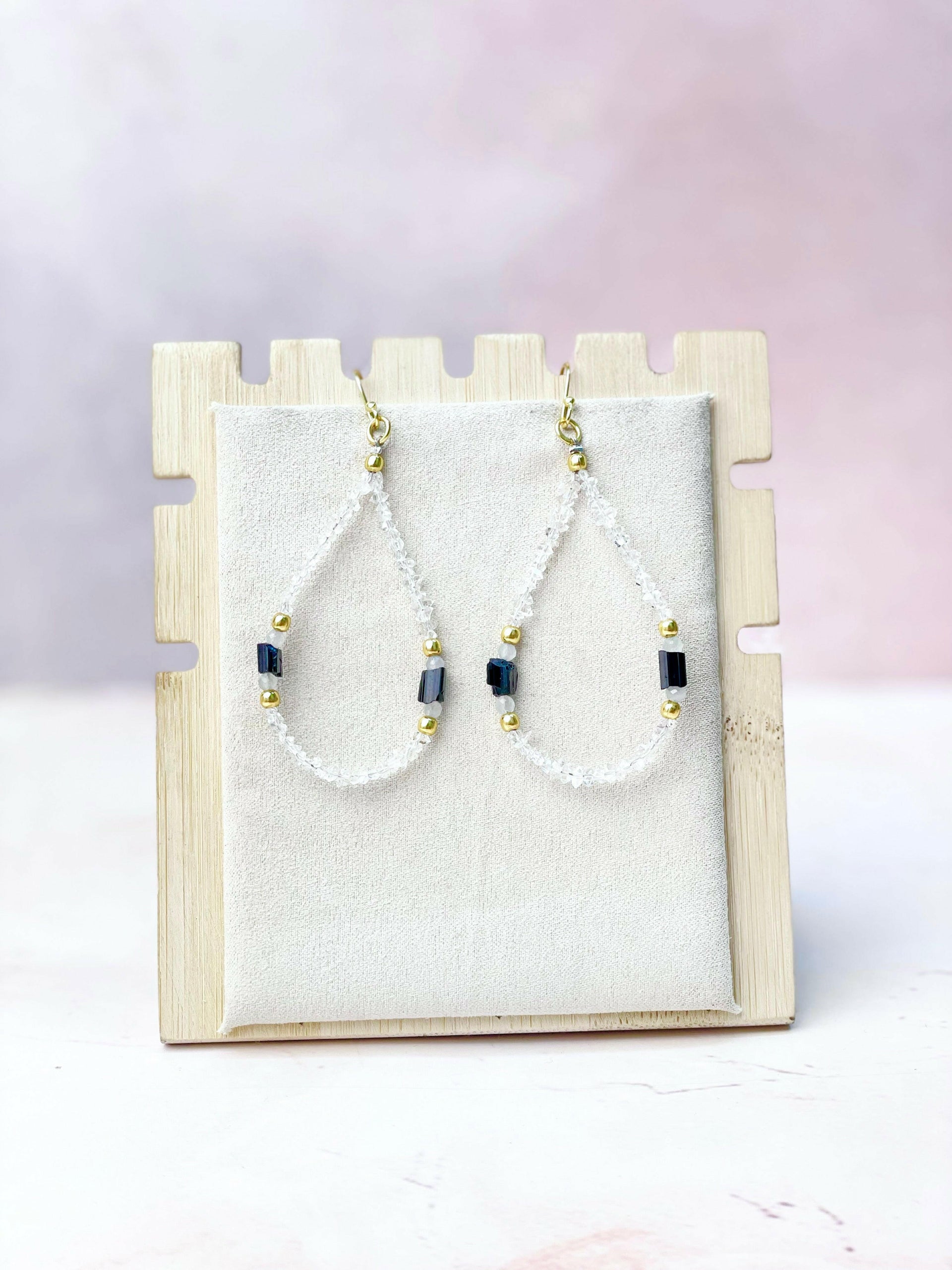 Herkimer Bling Multi Gem Earrings-Earrings-Krush Kandy, Women's Online Fashion Boutique Located in Phoenix, Arizona (Scottsdale Area)