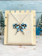Winter Frost Golden Hills Big Bow Necklace-Necklaces-Krush Kandy, Women's Online Fashion Boutique Located in Phoenix, Arizona (Scottsdale Area)
