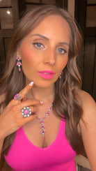 Krystal Krushes Barbie Pink Necklace-Bar Necklaces-Krush Kandy, Women's Online Fashion Boutique Located in Phoenix, Arizona (Scottsdale Area)