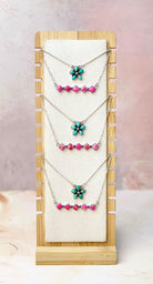 Sunlit Bloom and Bar Layered Necklace-Necklaces-Krush Kandy, Women's Online Fashion Boutique Located in Phoenix, Arizona (Scottsdale Area)