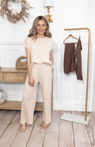 Ultimate Luxe Stretchy Tee & Pant Set-2 Piece Outfit Sets-Krush Kandy, Women's Online Fashion Boutique Located in Phoenix, Arizona (Scottsdale Area)