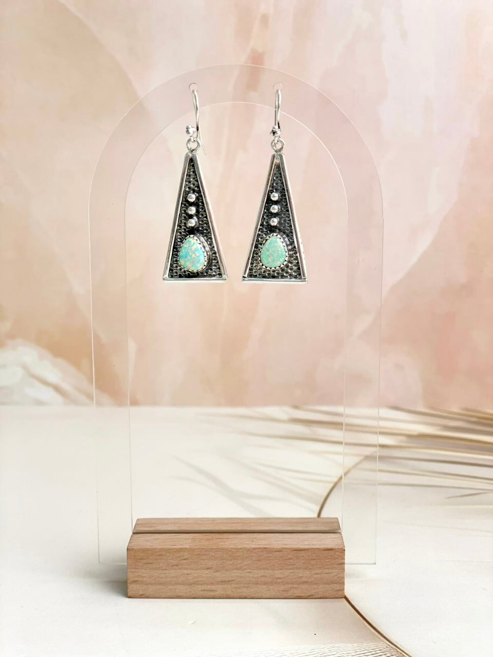 Boho Stamped Triangle Multi Earrings-Earrings-Krush Kandy, Women's Online Fashion Boutique Located in Phoenix, Arizona (Scottsdale Area)