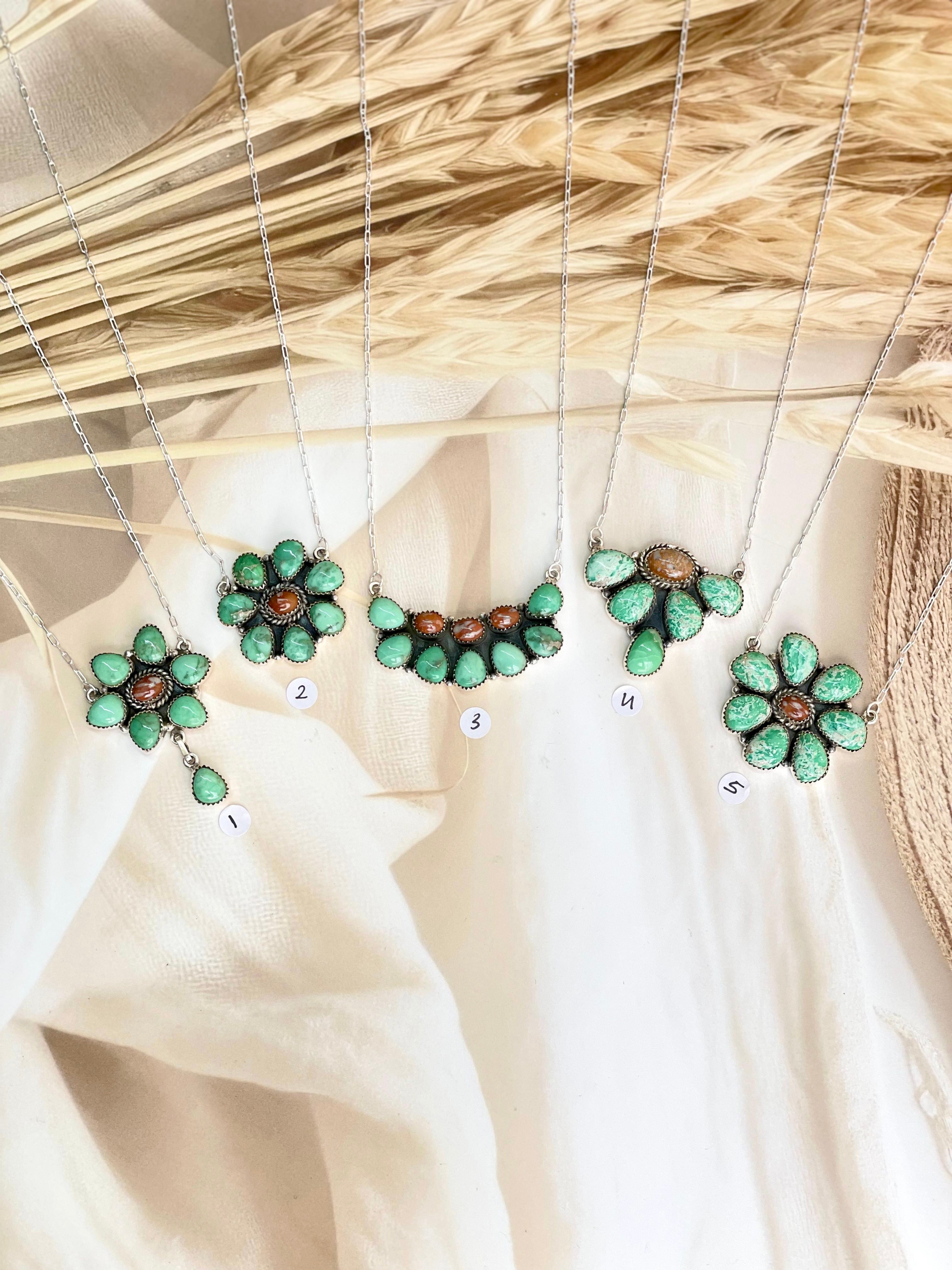 Varascite & Deer Fawn Necklace no8-Necklaces-Krush Kandy, Women's Online Fashion Boutique Located in Phoenix, Arizona (Scottsdale Area)