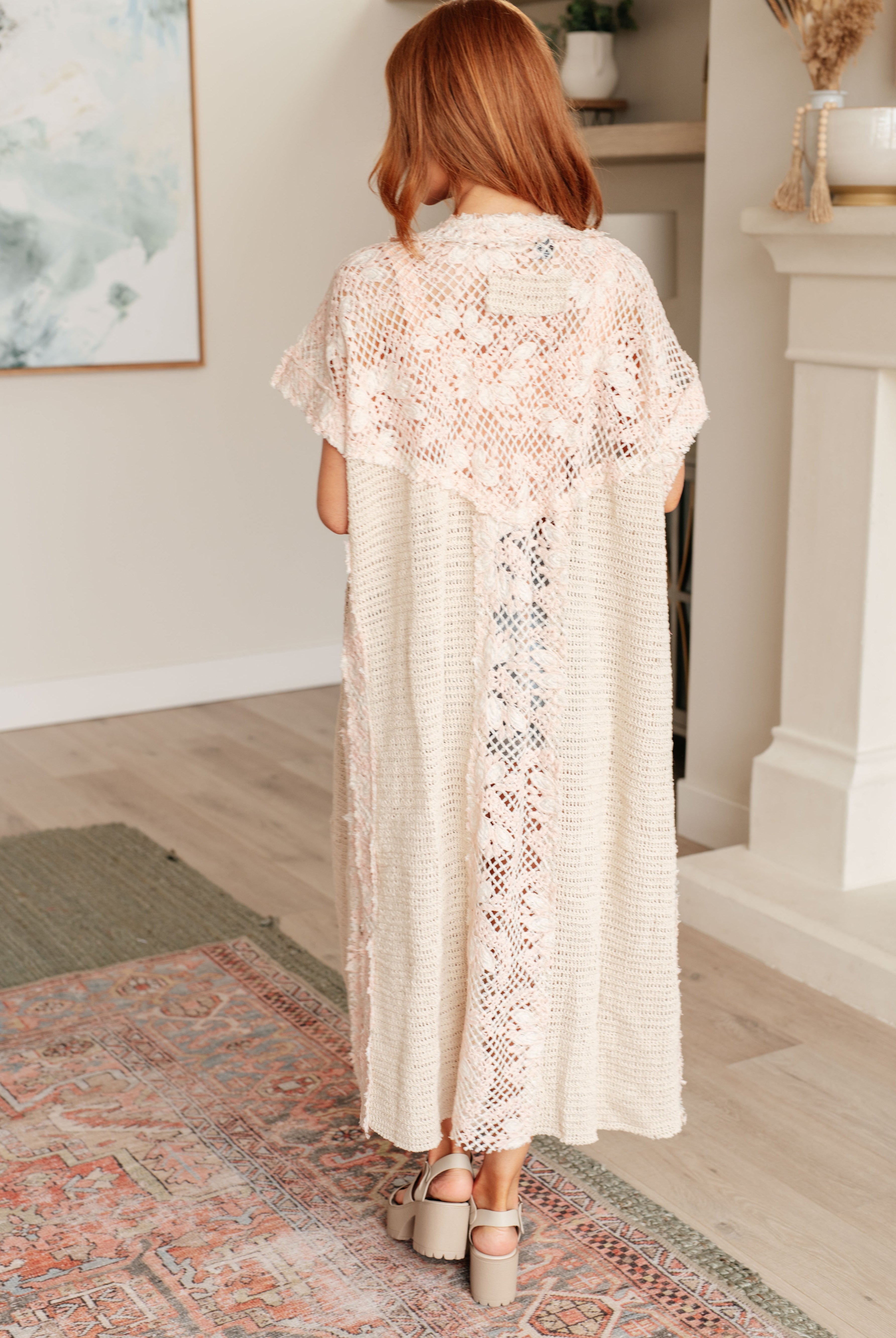 A Little Defiant Crochet Duster Kimono -5/2/2024-Kimonos-Krush Kandy, Women's Online Fashion Boutique Located in Phoenix, Arizona (Scottsdale Area)