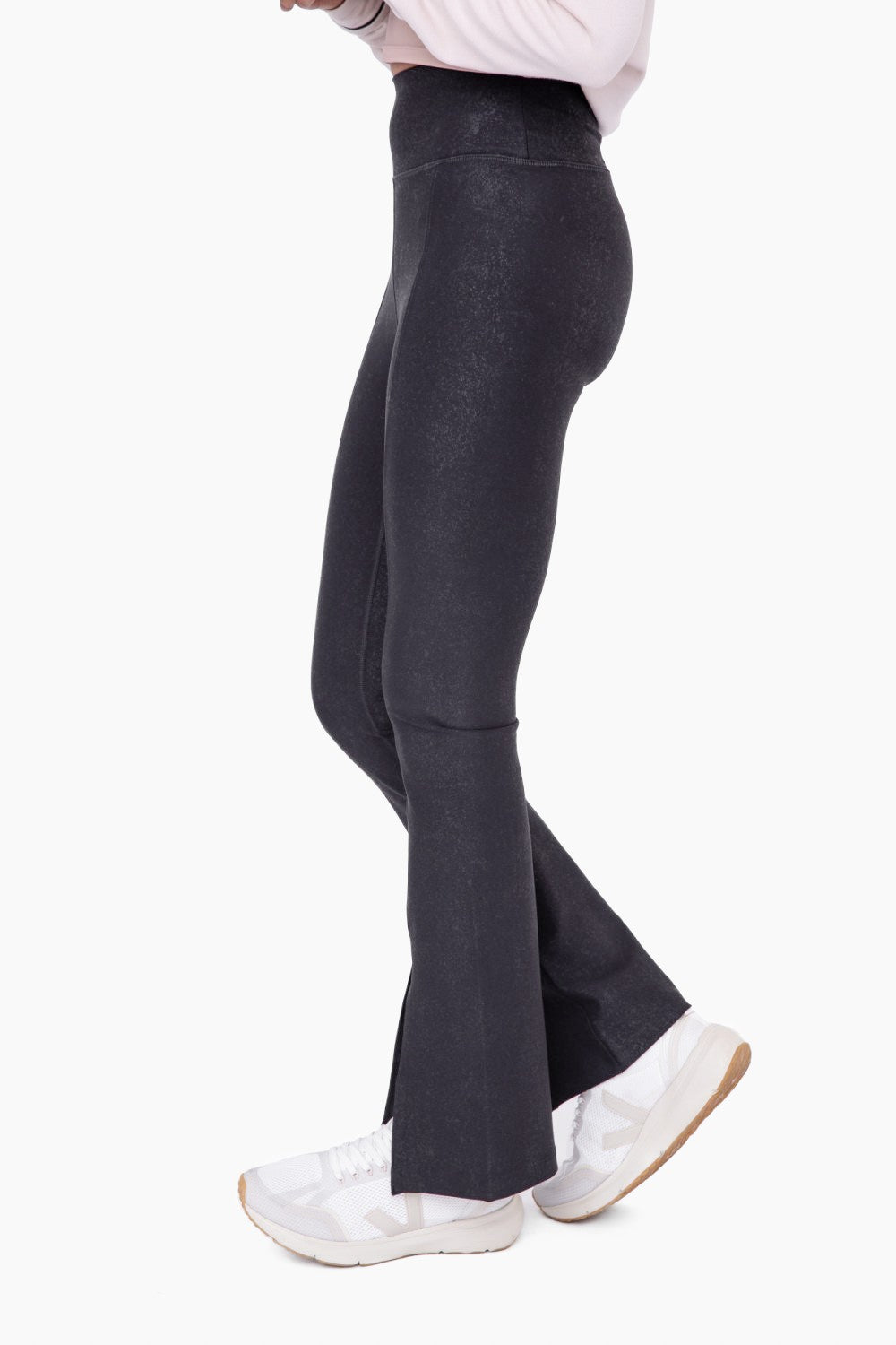 MONO B Foil Printed Front Slit High-Waist Leggings-Leggings-Krush Kandy, Women's Online Fashion Boutique Located in Phoenix, Arizona (Scottsdale Area)