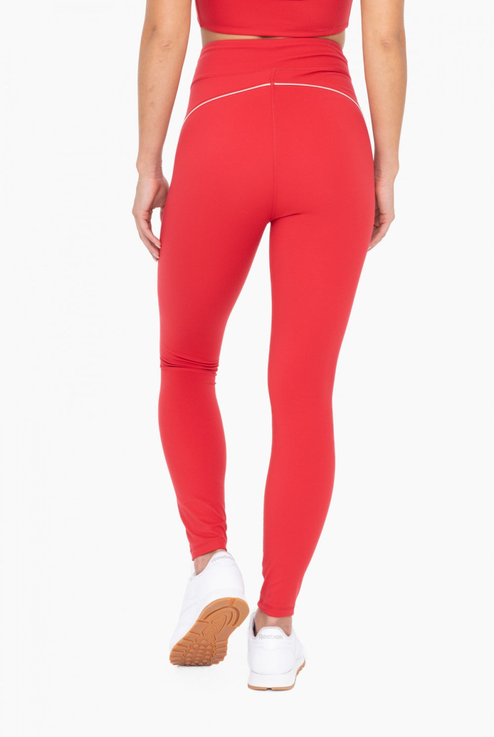 MONO B Lycra-Blend Color Contrast High Waisted Leggings-Leggings-Krush Kandy, Women's Online Fashion Boutique Located in Phoenix, Arizona (Scottsdale Area)