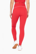MONO B Lycra-Blend Color Contrast High Waisted Leggings-Leggings-Krush Kandy, Women's Online Fashion Boutique Located in Phoenix, Arizona (Scottsdale Area)