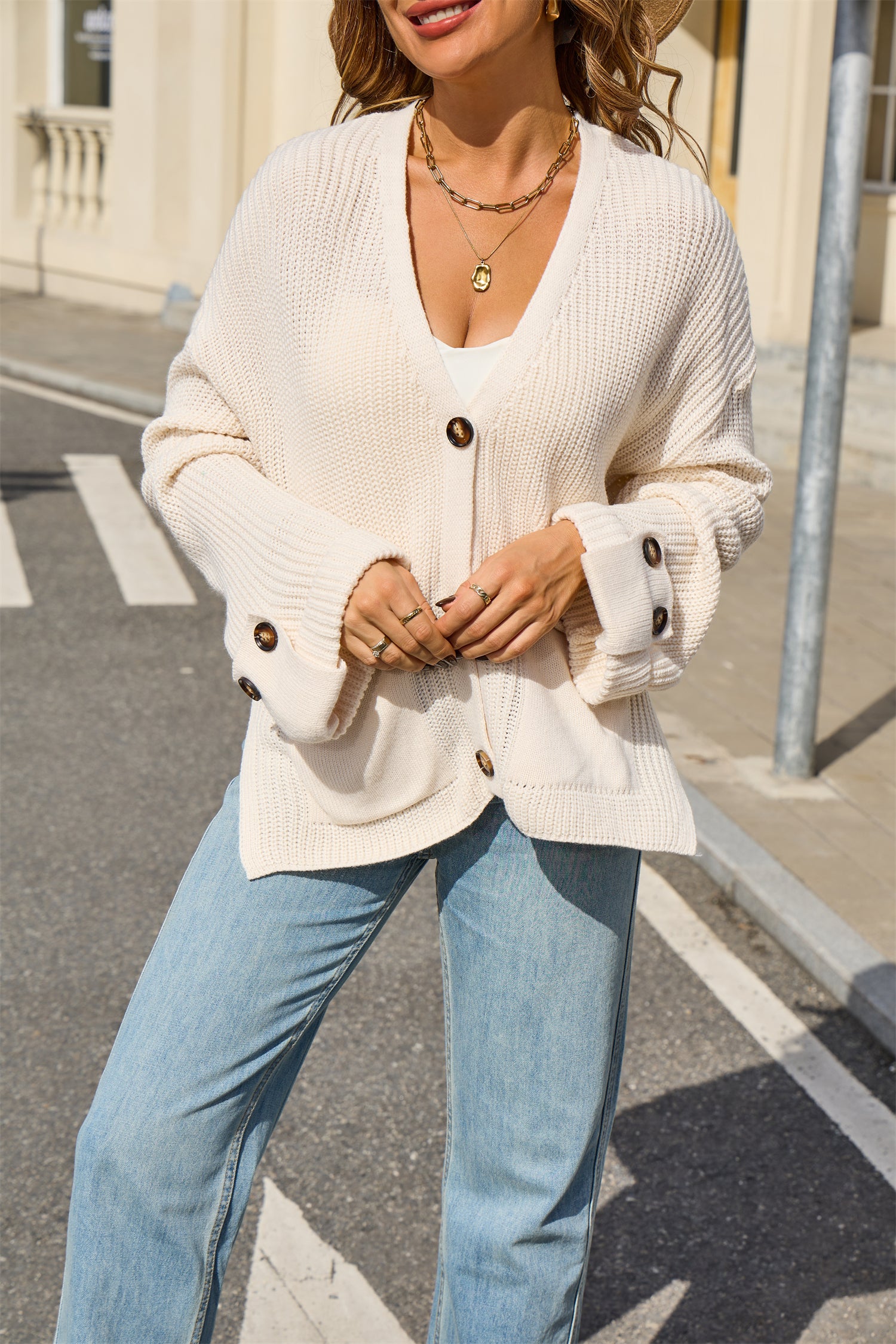 Everyday Basic Button Cardigan-Tops-Krush Kandy, Women's Online Fashion Boutique Located in Phoenix, Arizona (Scottsdale Area)