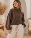 Aurielle Soft Sculpt Zip Pullover