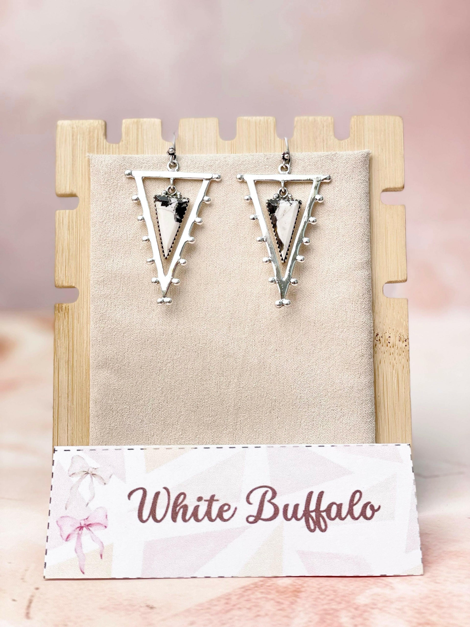 Tori's Bold Sterling Triad Stone Earrings | MADE TO ORDER-Earrings-Krush Kandy, Women's Online Fashion Boutique Located in Phoenix, Arizona (Scottsdale Area)