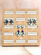 Purple Dahlia Cluster Earrings-Earrings-Krush Kandy, Women's Online Fashion Boutique Located in Phoenix, Arizona (Scottsdale Area)