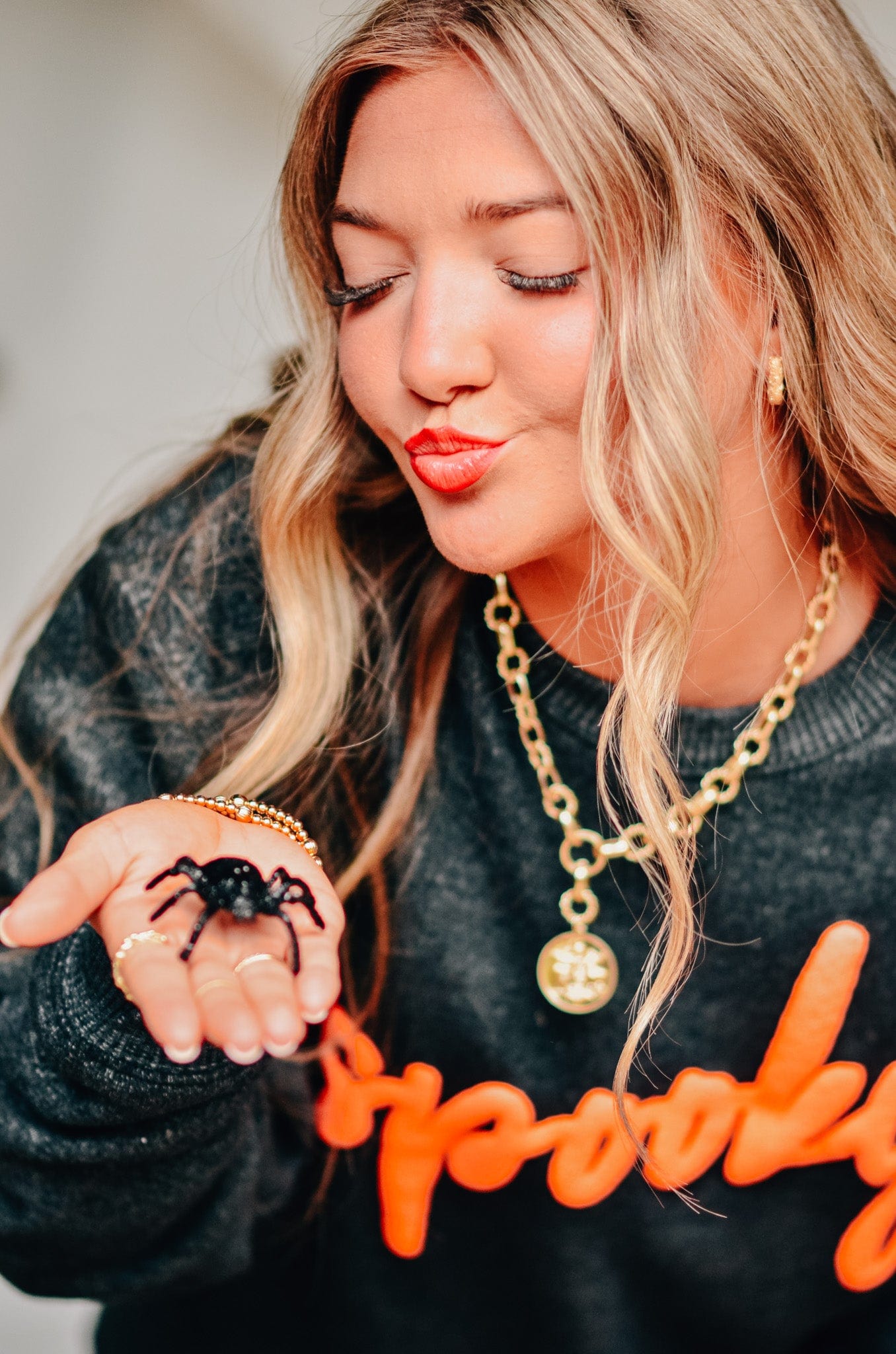 Spooky Knit Sweatshirt-Krush Kandy, Women's Online Fashion Boutique Located in Phoenix, Arizona (Scottsdale Area)