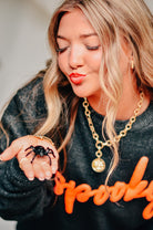 Spooky Knit Sweatshirt-Krush Kandy, Women's Online Fashion Boutique Located in Phoenix, Arizona (Scottsdale Area)