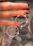 Twisted Rope Stone Hoop Earrings | PREORDER NOW OPEN-Earrings-Krush Kandy, Women's Online Fashion Boutique Located in Phoenix, Arizona (Scottsdale Area)